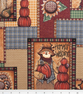 Autumn Inspirations Fabric-Scarecrow Patch